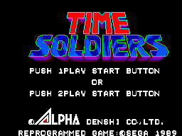 Time Soldiers Title Screen